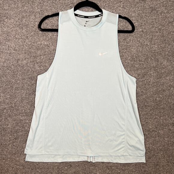Nike Shirt Womens Large Blue Tank Top Racerback Performance Stretch Flowy - Picture 1 of 10